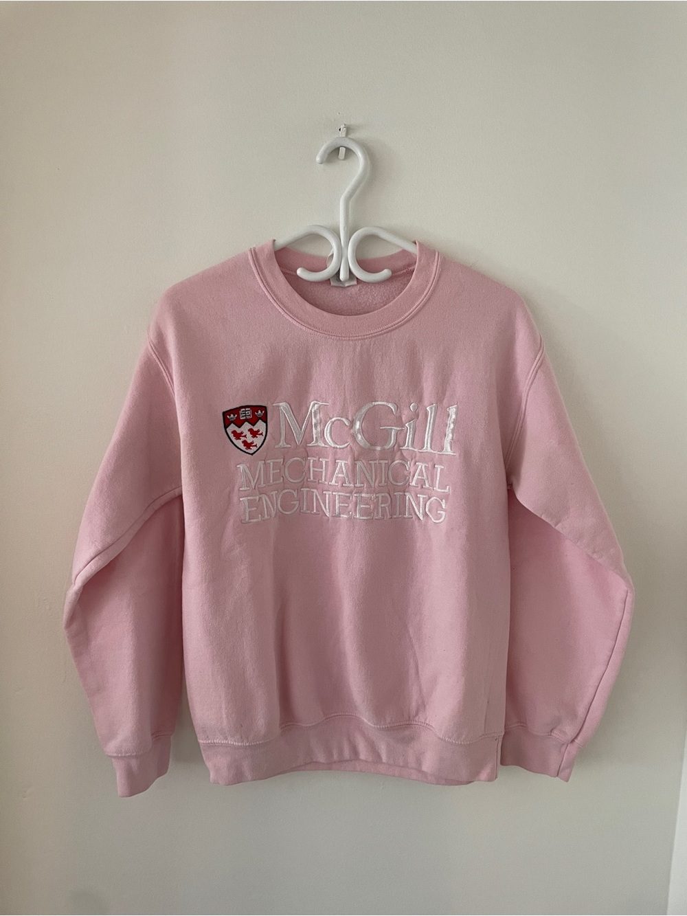 McGill Mechanical Engineering Pink Crewneck Sweatshirt